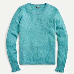 J Crew Cashmere crewneck sweater  pointelle stitch